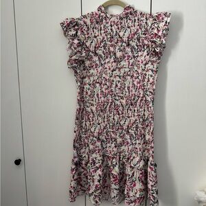 French Connection Smocked Floral Dress